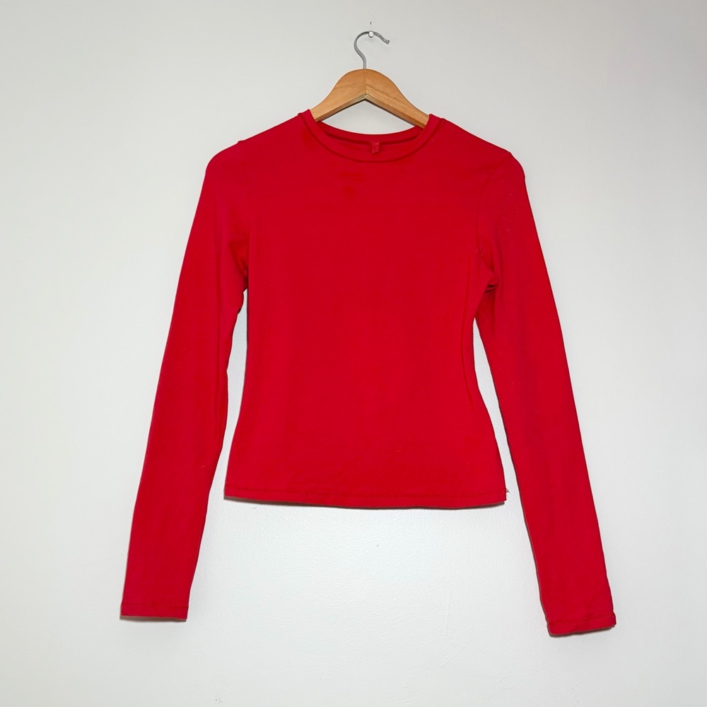Skims Cotton Jersey Long Sleeve T-Shirt